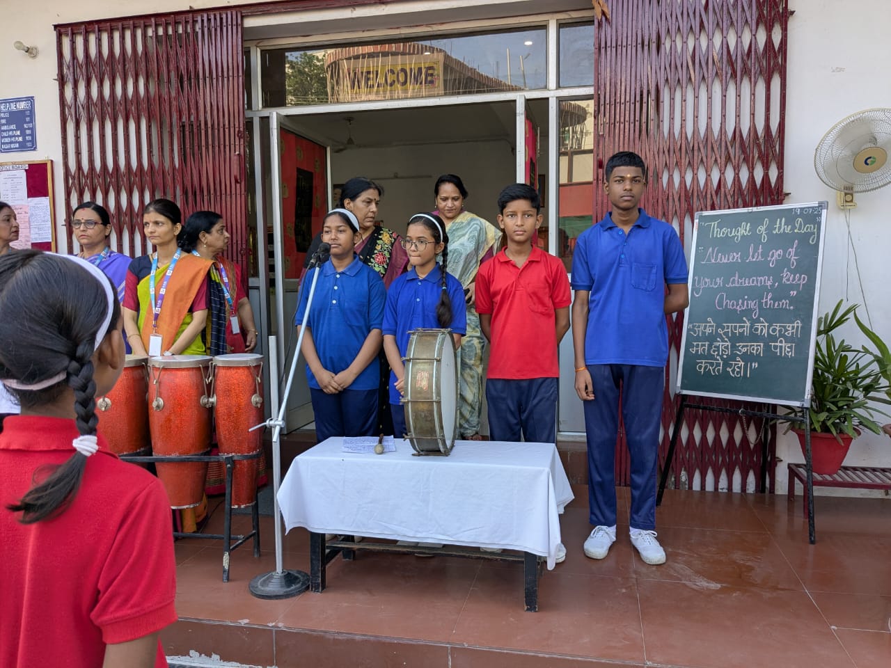 Students offering prayer at SPG Academy