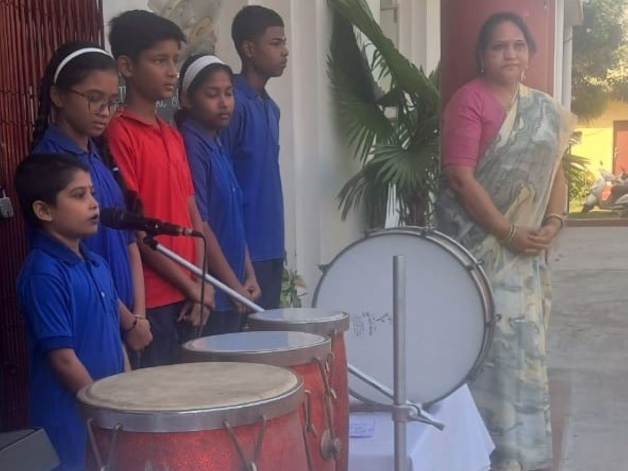 Students offering prayer at SPG Academy